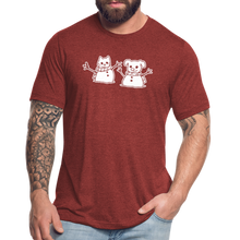 Load image into Gallery viewer, Snowfriends Tri-Blend T-Shirt - heather cranberry