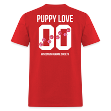 Load image into Gallery viewer, Pink Puppy Love Classic T-Shirt - red
