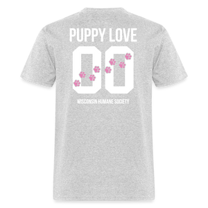Pink Puppy Love Classic T-Shirt - heather gray