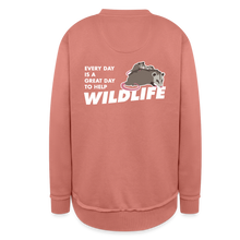 Load image into Gallery viewer, WHS Wildlife Weekend Tunic Fleece Sweatshirt - mauve