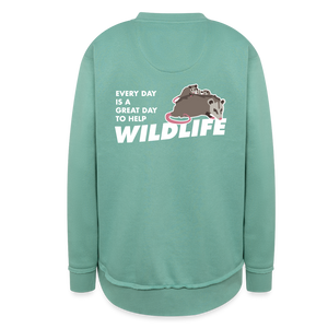 WHS Wildlife Weekend Tunic Fleece Sweatshirt - saltwater
