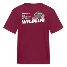 Load image into Gallery viewer, WHS Wildlife Kids&#39; T-Shirt - burgundy