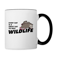 Load image into Gallery viewer, WHS Wildlife Contrast Coffee Mug - white/black