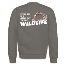 Load image into Gallery viewer, WHS Wildlife Crewneck Sweatshirt - asphalt gray