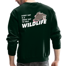 Load image into Gallery viewer, WHS Wildlife Crewneck Sweatshirt - forest green