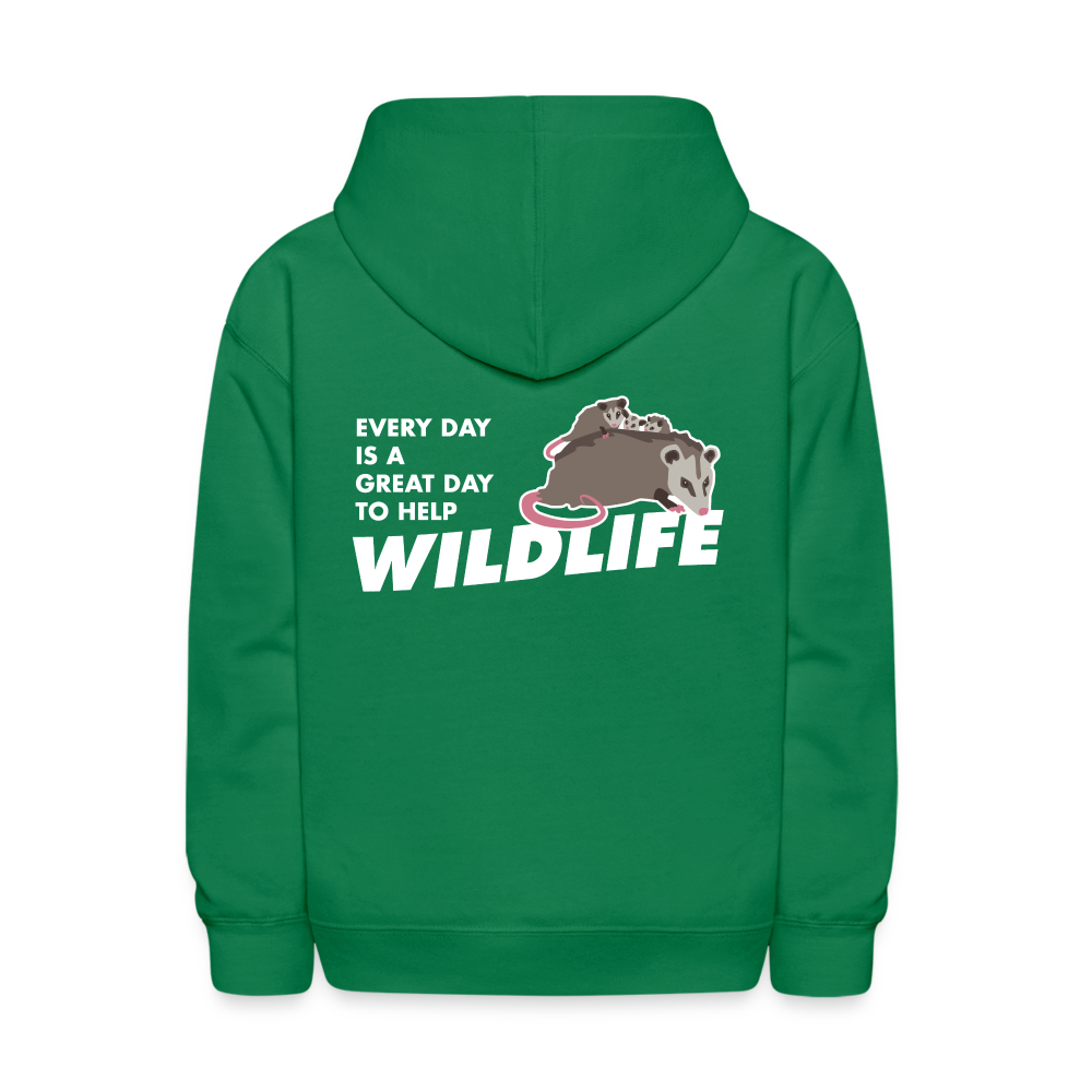 WHS Wildlife Kids' Hoodie - kelly green