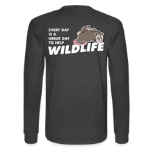 Load image into Gallery viewer, WHS Wildlife Long Sleeve T-Shirt - heather black