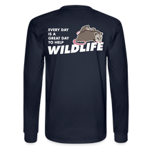 Load image into Gallery viewer, WHS Wildlife Long Sleeve T-Shirt - navy