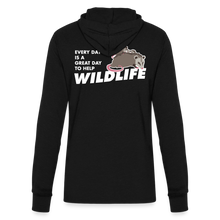Load image into Gallery viewer, WHS Wildlife Long Sleeve Hoodie Shirt - black