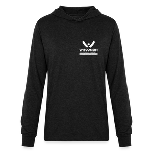WHS Wildlife Long Sleeve Hoodie Shirt - heather black