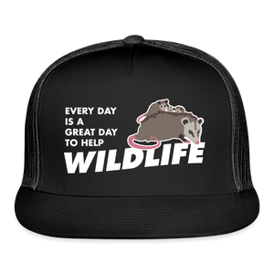 WHS Wildlife Trucker Cap - black/black