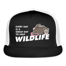 Load image into Gallery viewer, WHS Wildlife Trucker Cap - black/white