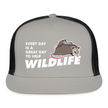 Load image into Gallery viewer, WHS Wildlife Trucker Cap - gray/black