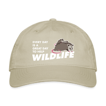 Load image into Gallery viewer, WHS Wildlife Organic Baseball Cap - khaki