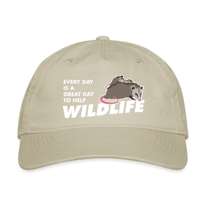 WHS Wildlife Organic Baseball Cap - khaki
