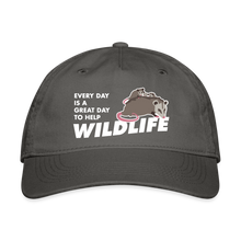 Load image into Gallery viewer, WHS Wildlife Organic Baseball Cap - charcoal