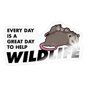 WHS Wildlife "Great Day" Sticker - transparent glossy