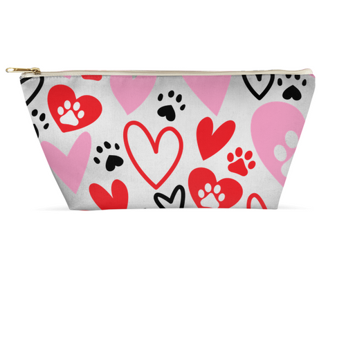 Paw Heart Accessory Pouches