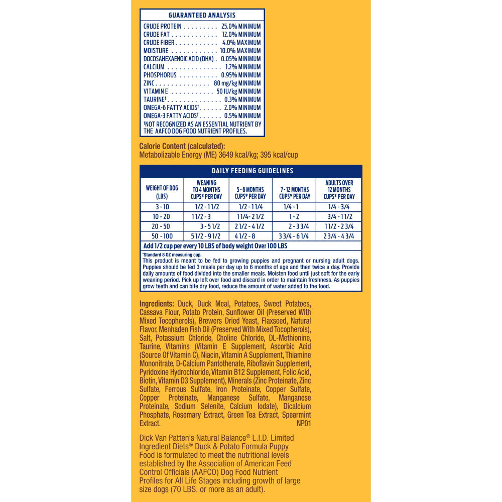 Natural Balance L.I.D. Limited Ingredient Diets Grain Free Potato and –  Wisconsin Humane Society