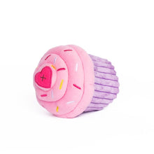 Load image into Gallery viewer, ZippyPaws Pink Cupcake Plush Dog Toy