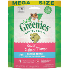Load image into Gallery viewer, Feline Greenies Adult Natural Dental Care Savory Salmon Flavor Cat Treats