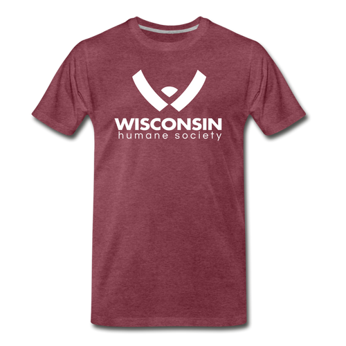 WHS Logo Unisex Premium T-Shirt - heather burgundy