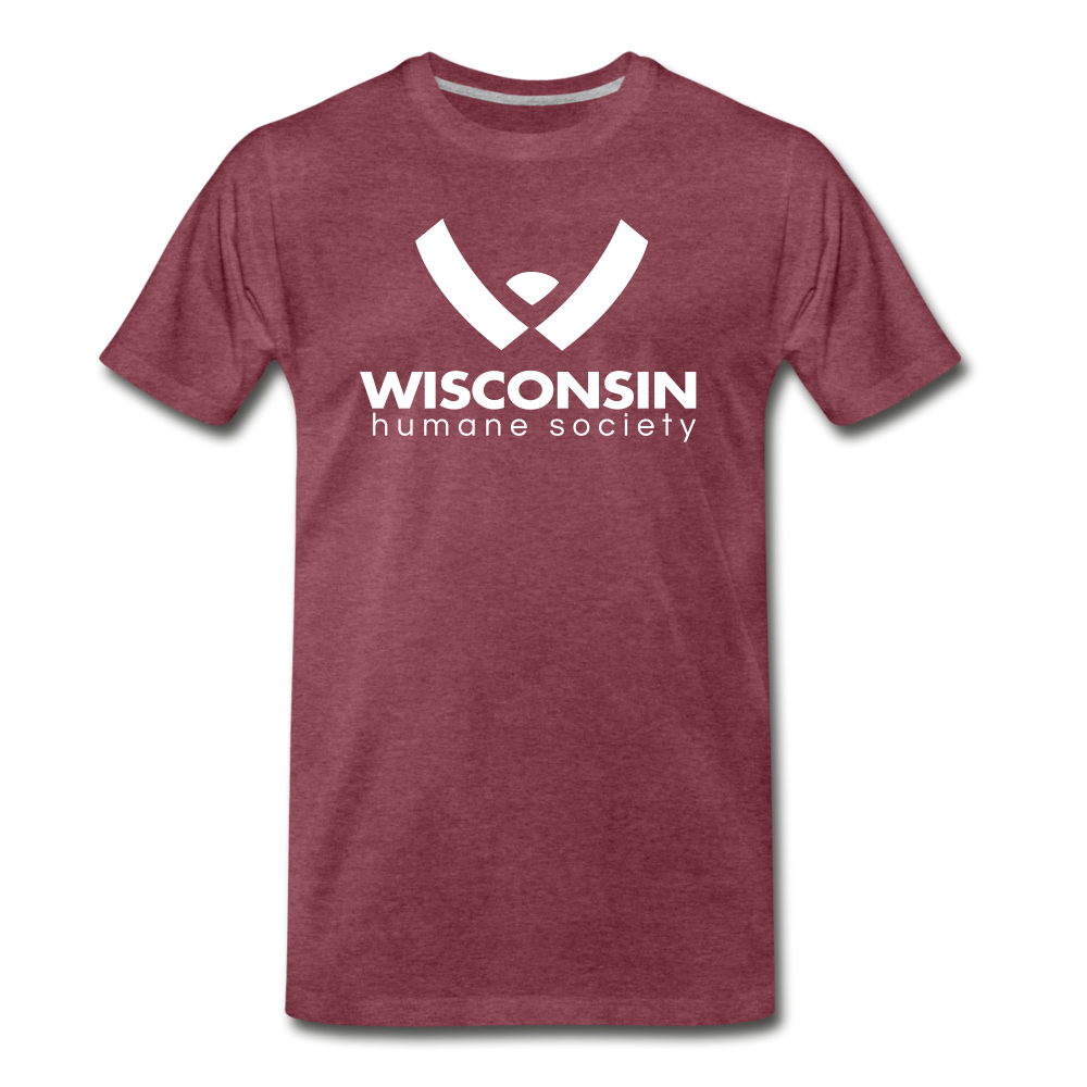 WHS Logo Unisex Premium T-Shirt - heather burgundy