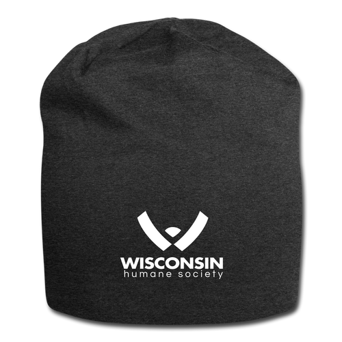 WHS Logo Jersey Beanie - charcoal gray