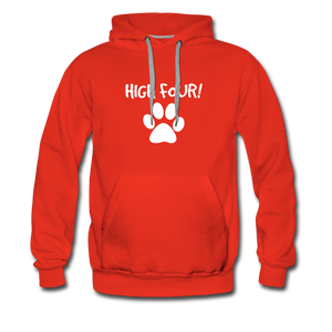 High Four! Premium Hoodie - red