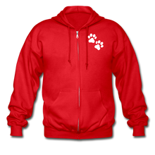 Load image into Gallery viewer, WHS Logo Heavy Blend Adult Zip Hoodie - red