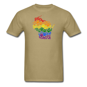 Pride Paws Classic T-Shirt - khaki