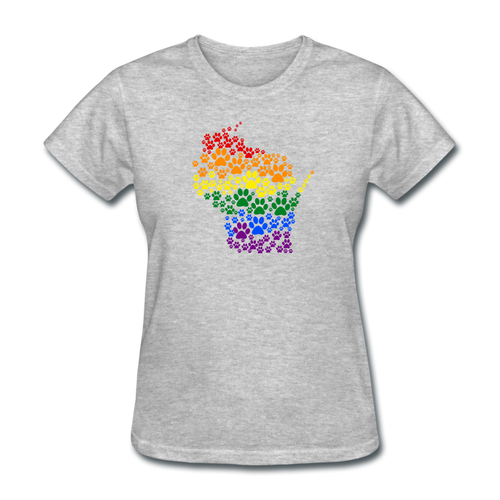 Pride Paws Classic T-Shirt - heather gray