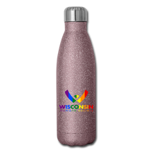 Load image into Gallery viewer, WHS Pride Insulated Stainless Steel Water Bottle - pink glitter