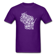 Load image into Gallery viewer, Paws Across Wisconsin Classic T-Shirt - purple