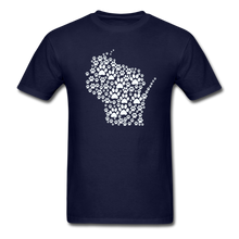Load image into Gallery viewer, Paws Across Wisconsin Classic T-Shirt - navy