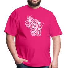 Load image into Gallery viewer, Paws Across Wisconsin Classic T-Shirt - fuchsia
