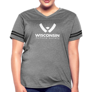 WHS Logo Contoured Vintage Sport T-Shirt - heather gray/charcoal