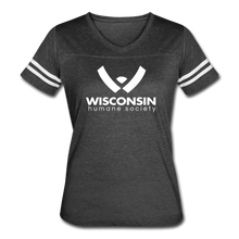Load image into Gallery viewer, WHS Logo Contoured Vintage Sport T-Shirt - vintage smoke/white