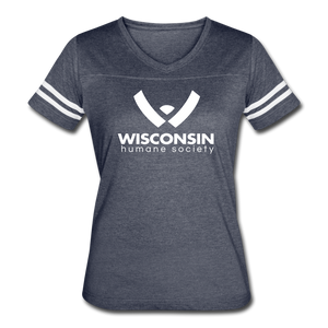 WHS Logo Contoured Vintage Sport T-Shirt - vintage navy/white