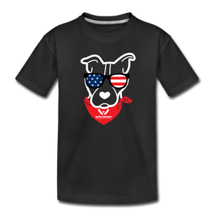 USA Dog Kids' Premium T-Shirt - black