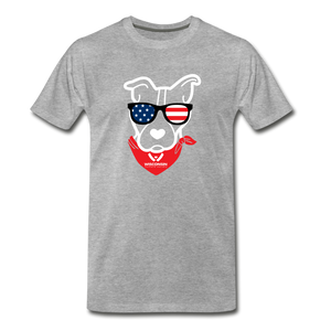USA Dog Classic Premium T-Shirt - heather gray