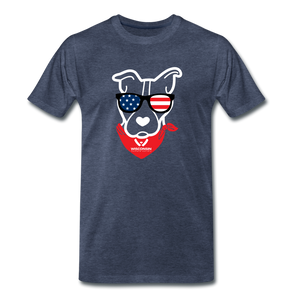 USA Dog Classic Premium T-Shirt - heather blue