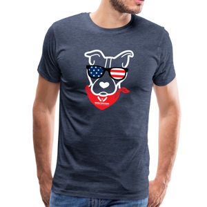USA Dog Classic Premium T-Shirt - heather blue