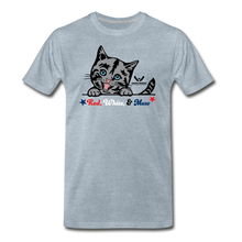 Load image into Gallery viewer, Red White &amp; Mew Classic Premium T-Shirt - heather ice blue
