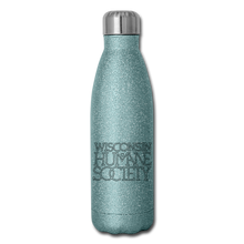 Load image into Gallery viewer, WHS 1987 Logo Insulated Stainless Steel Water Bottle - turquoise glitter