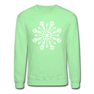 Paw Snowflake Classic Sweatshirt - lime