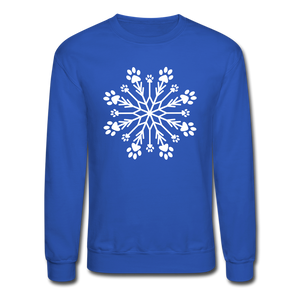 Paw Snowflake Classic Sweatshirt - royal blue