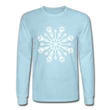 Load image into Gallery viewer, Paw Snowflake Classic Long Sleeve T-Shirt - powder blue