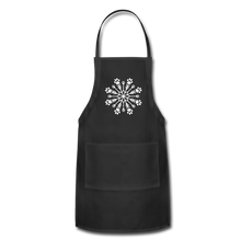 Load image into Gallery viewer, Paw Snowflake Adjustable Apron - black