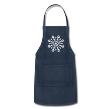 Load image into Gallery viewer, Paw Snowflake Adjustable Apron - navy